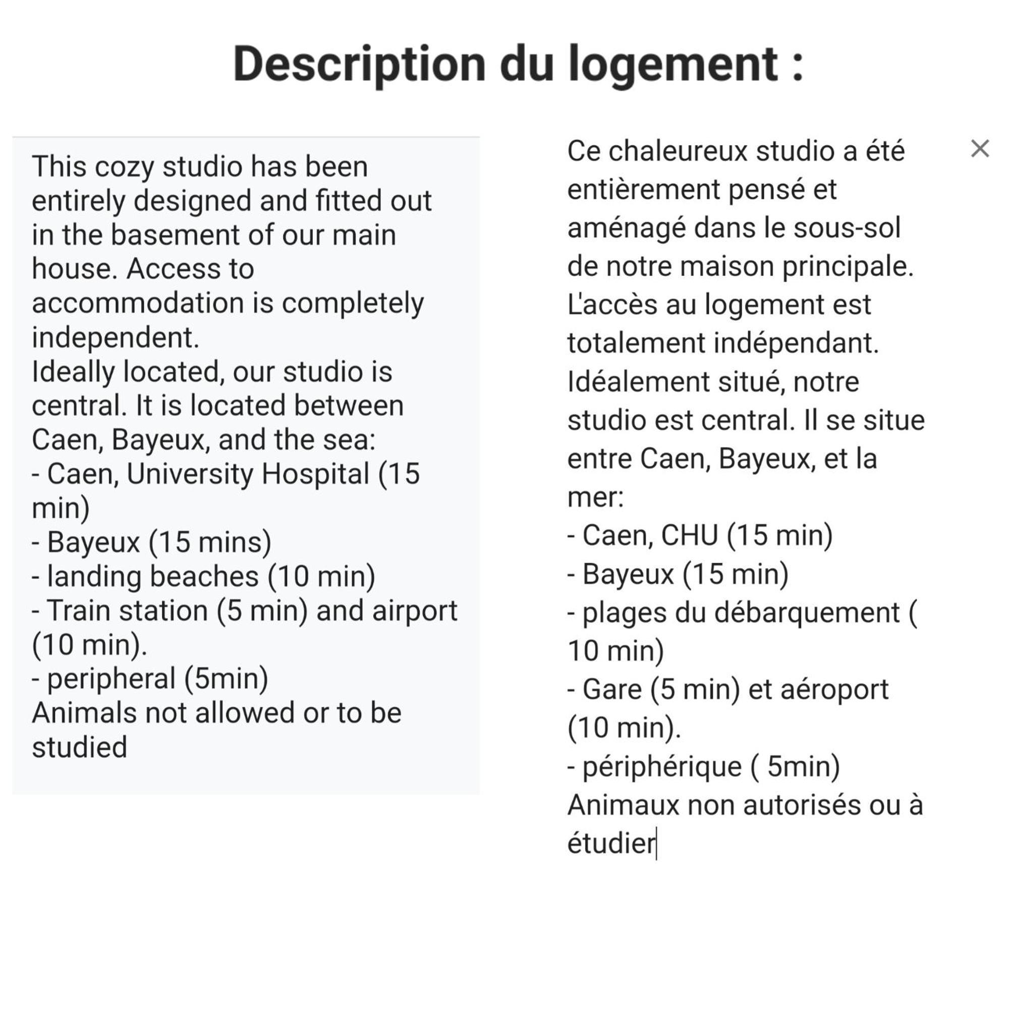 Accommodatie bij particulieren Confort Le Fresne-Camilly